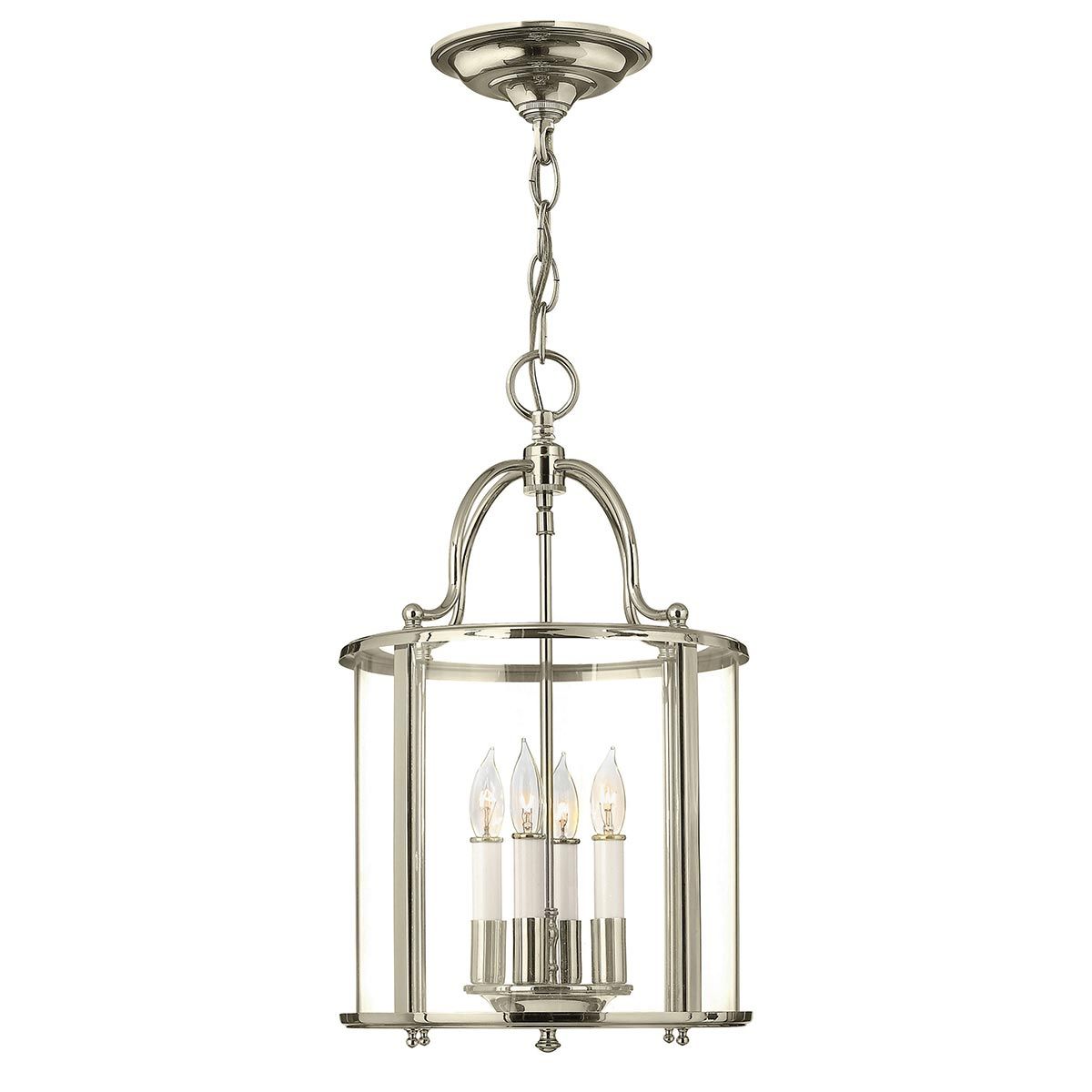 Gentry 4-Light Pendant in Polished Nickel Finish