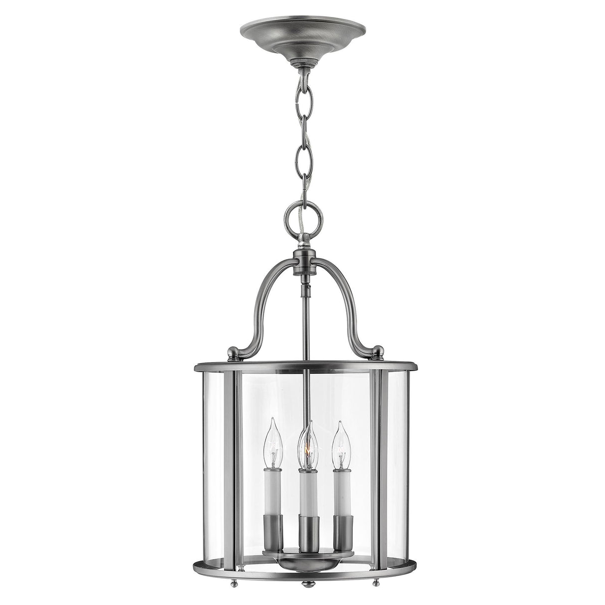 Elegant Pewter Pendant Light - Gentry Medium Design