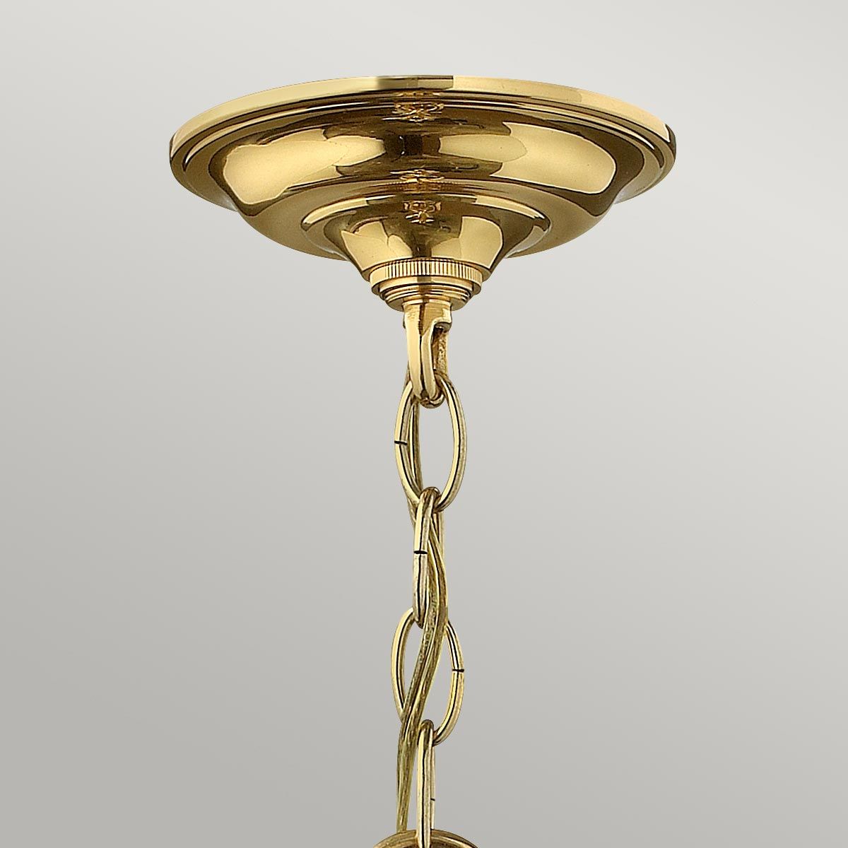 Gentry Elegant Pendant in Polished Brass