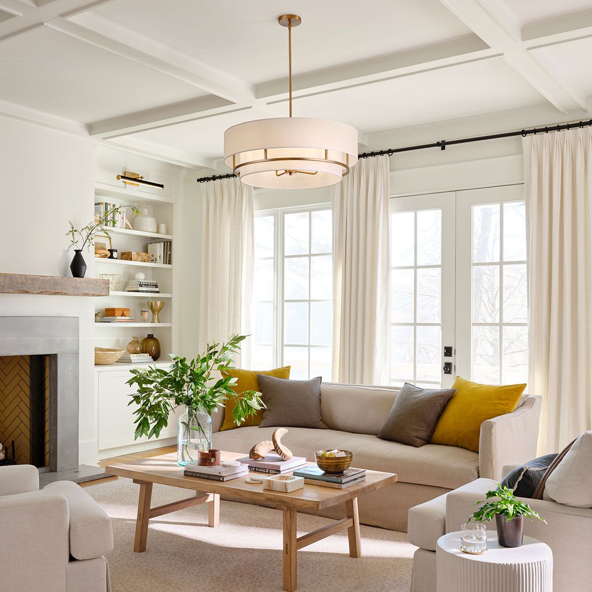 Graham 4 Light Duo Mount - Lacquered Brass Lacquered Brass