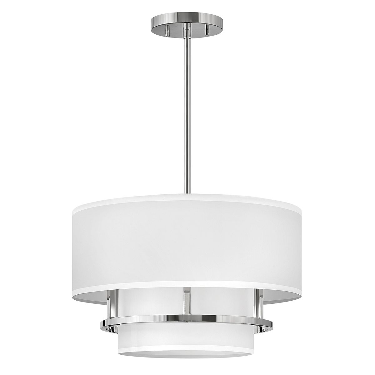 Graham 3 Light Duo Mount - Polished Nickel Polished Nickel