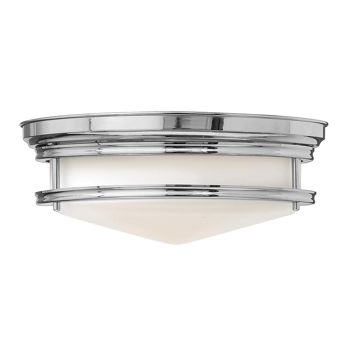 Hadley 3-Light Retro Chrome Flush Mount Fixture