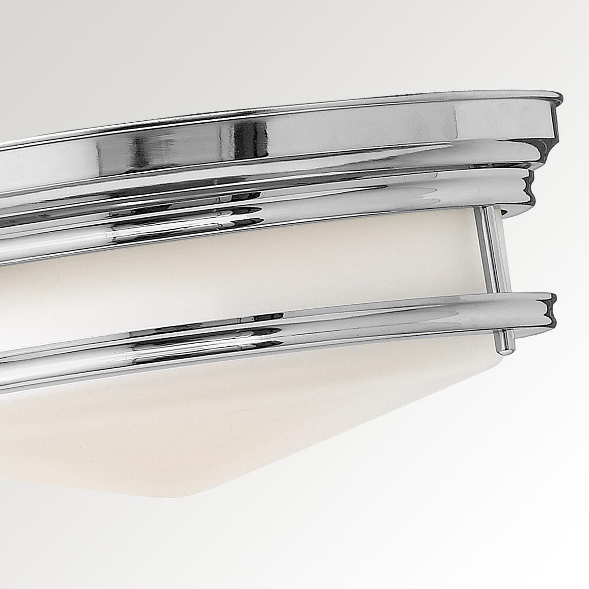 Hadley 3-Light Retro Chrome Flush Mount Fixture
