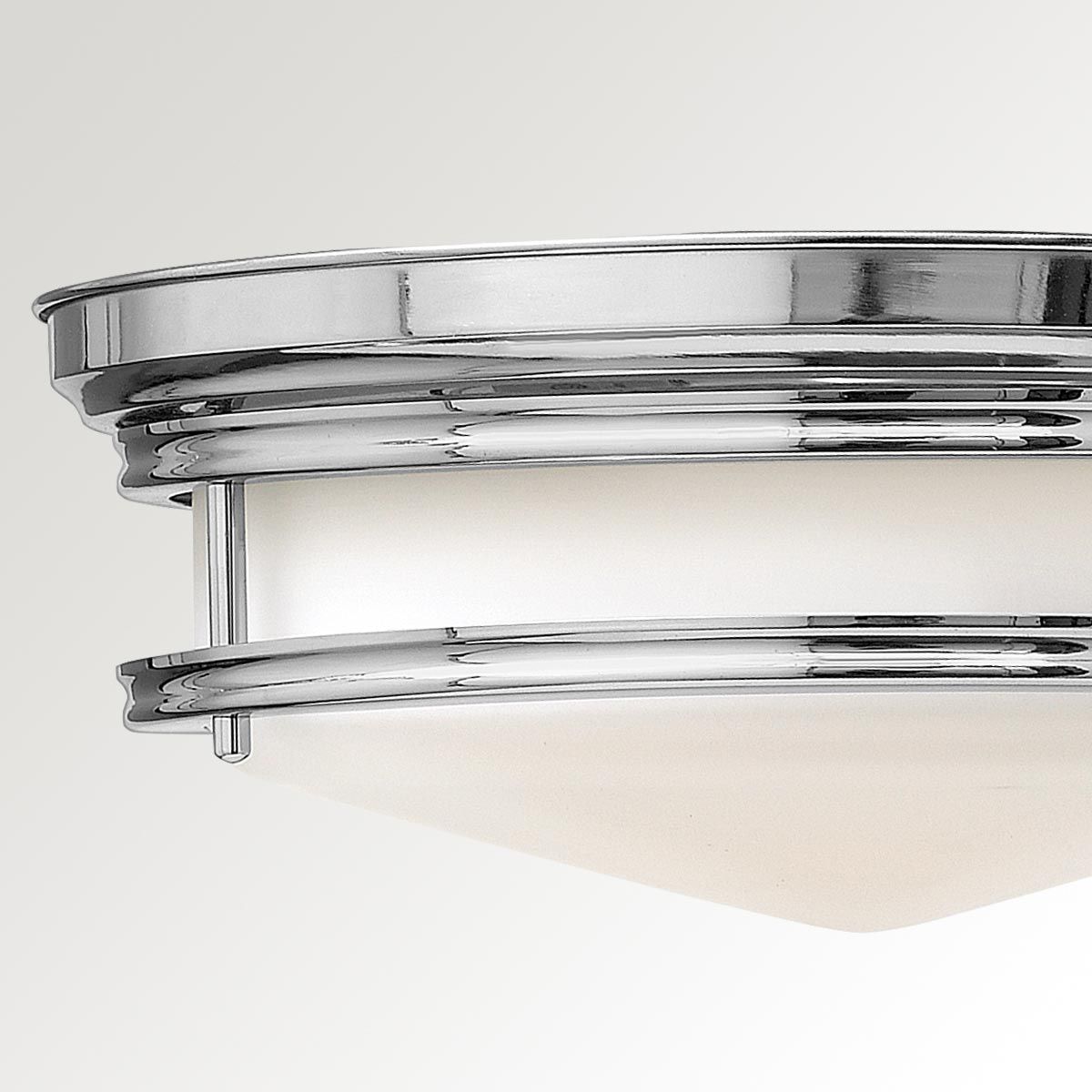 Hadley 3-Light Retro Chrome Flush Mount Fixture