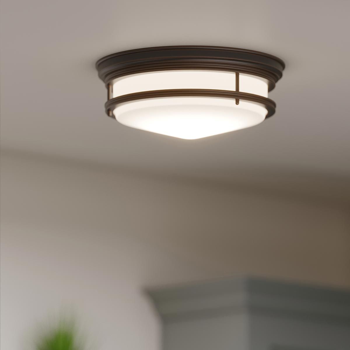 Hadley 3-Light Flush Mount in Oil Rubbed Bronze Finish
