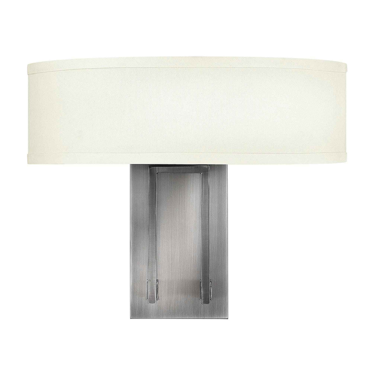 Hampton Dual-Light Wall Sconce in Antique Nickel Finish