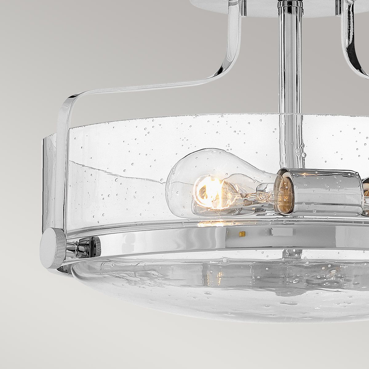 Harper 3 Light Small Semi-Flush Polished Chrome