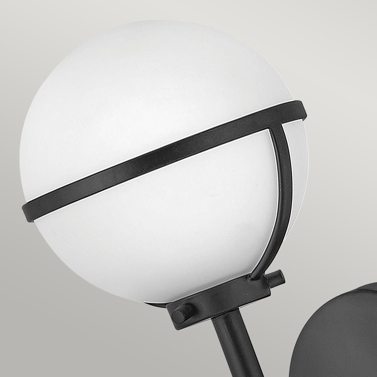 Art Deco Elegance: Hollis Single Wall Sconce in Black