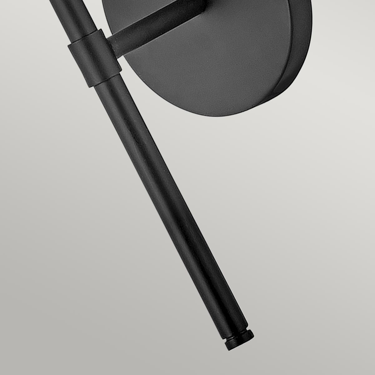 Art Deco Elegance: Hollis Single Wall Sconce in Black