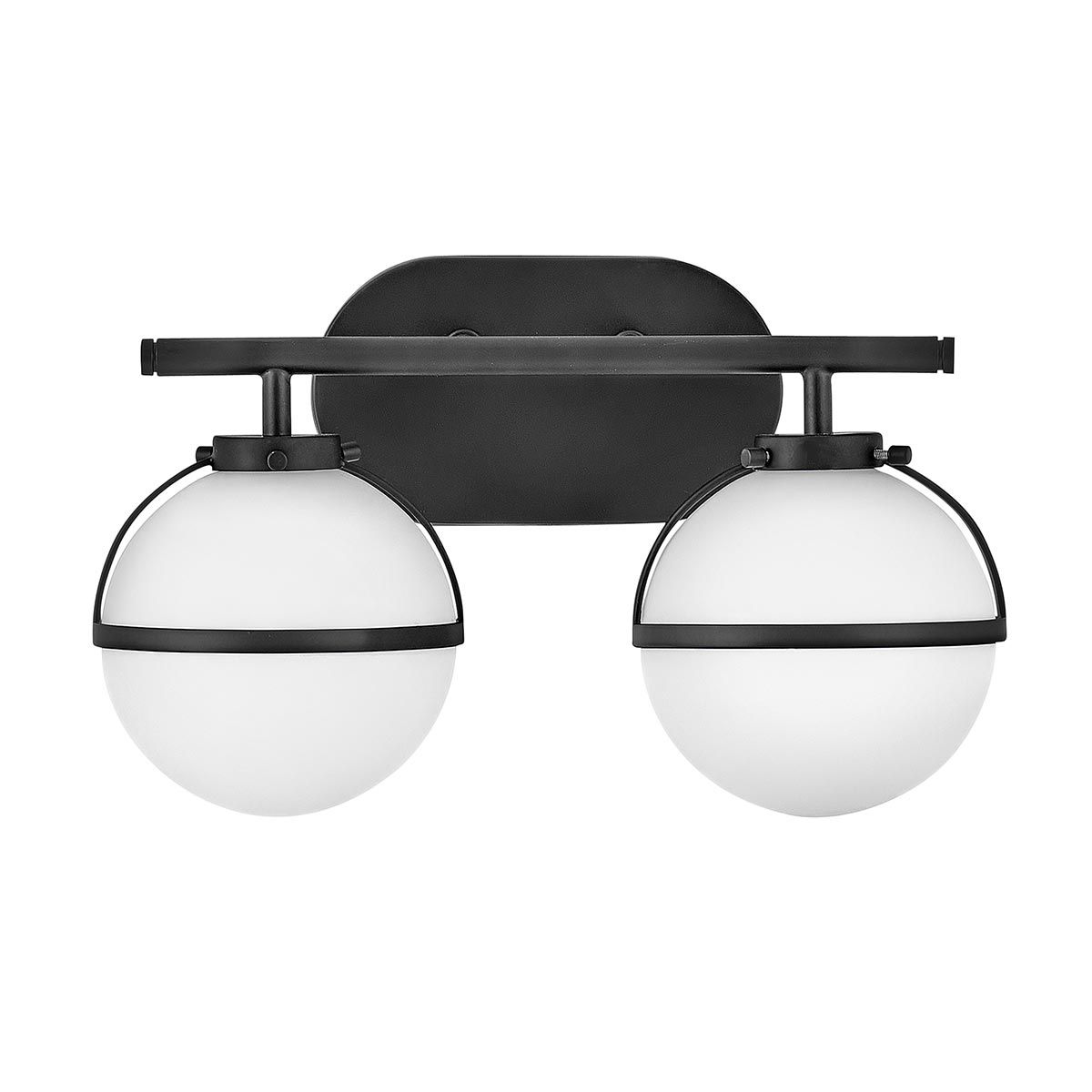 Hollis Black Art Deco Double Wall Sconce