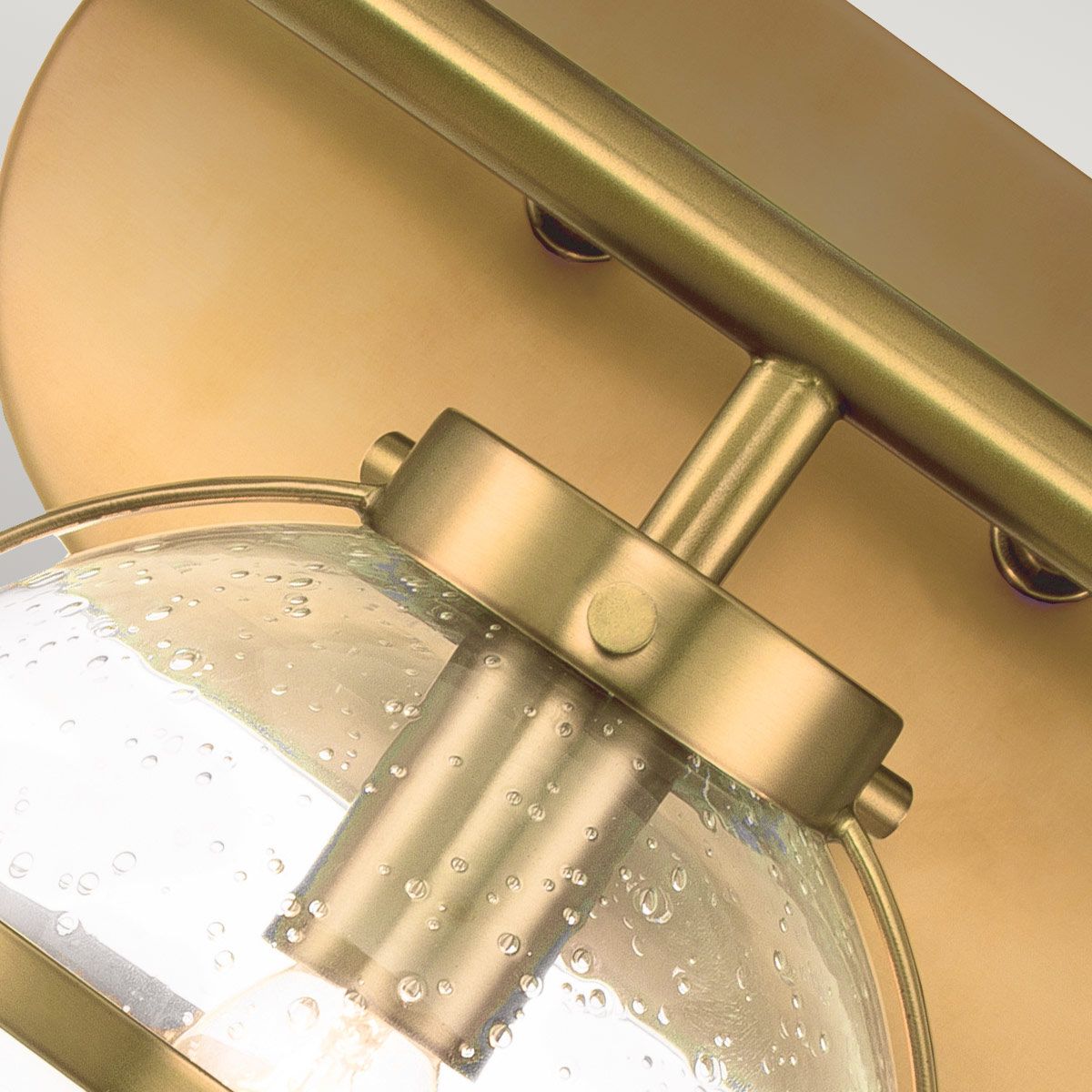 Hollis Heritage Brass Art Deco Wall Light