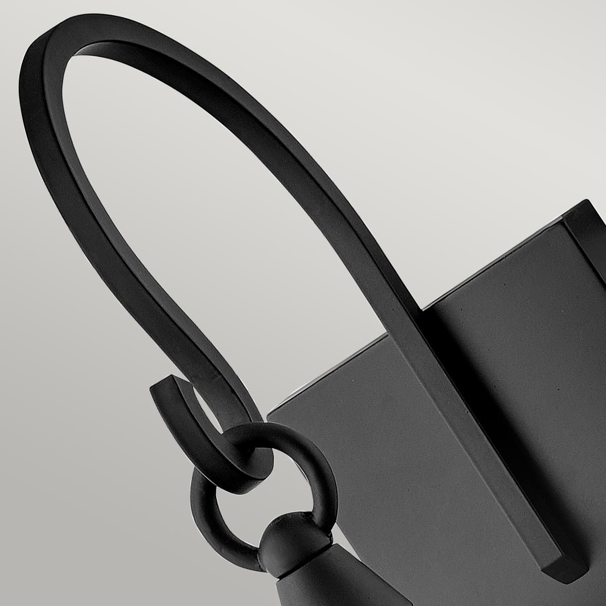 Elegant Huntersfield 3-Light Outdoor Wall Lantern in Black Finish