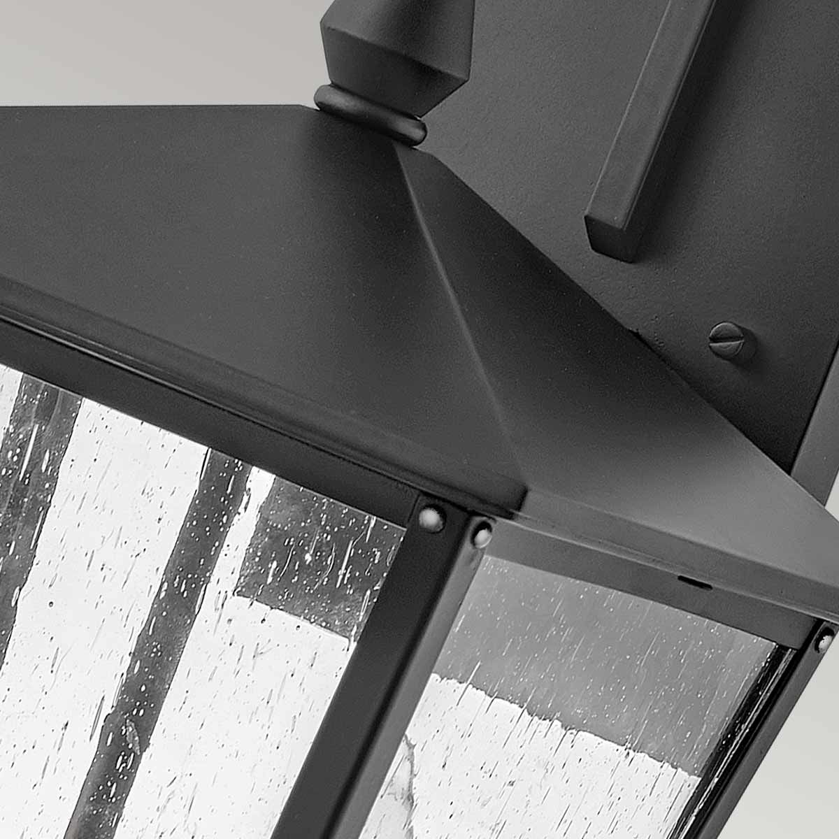Elegance Black 2-Light Outdoor Wall Lantern