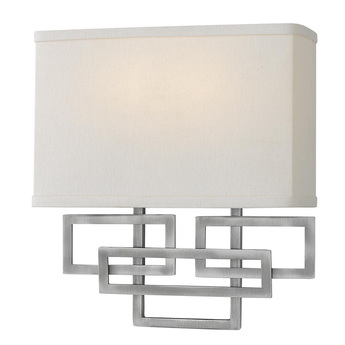 Lanza Dual Light Fixture in Antique Nickel Finish