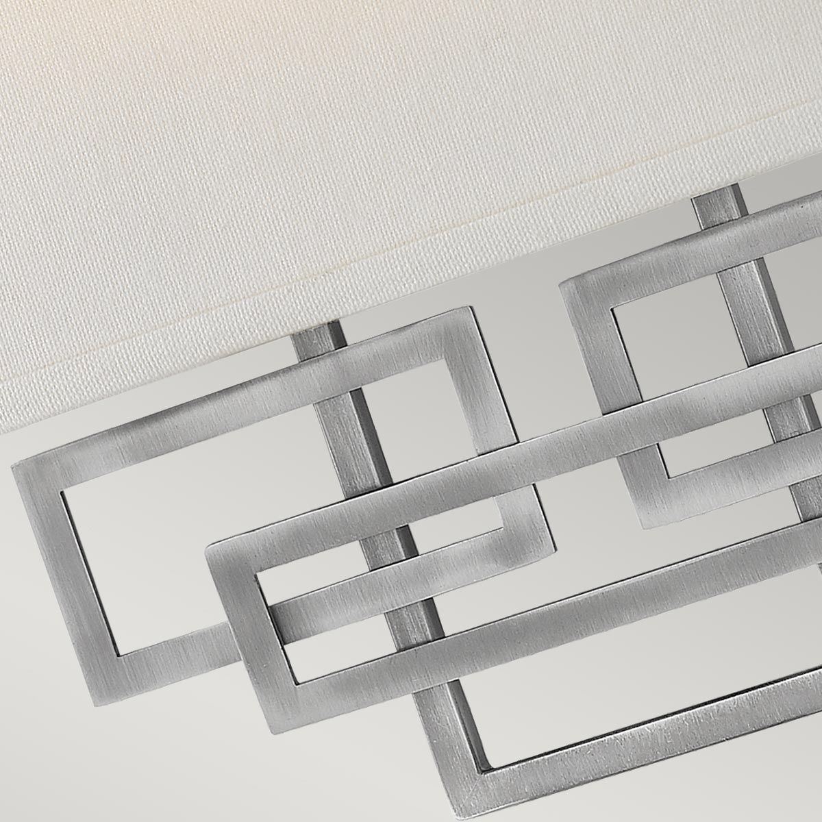 Lanza Dual Light Fixture in Antique Nickel Finish