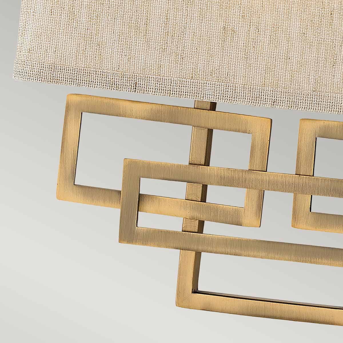 Elegance Dual-Light Wall Fixture - Brushed Bronze Finish