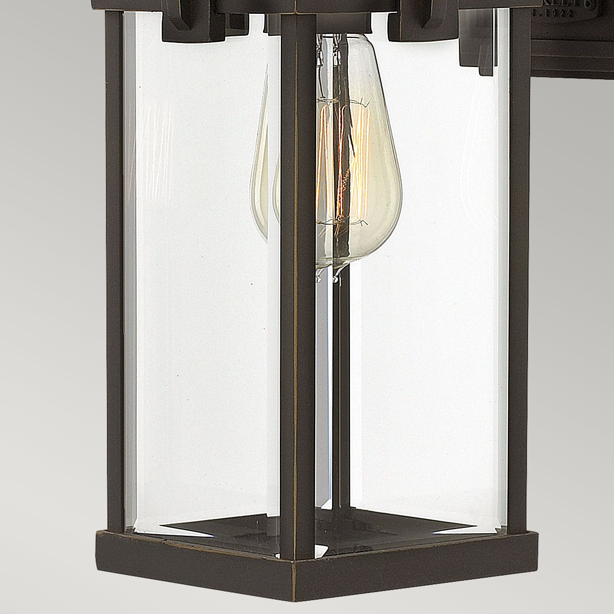 Oil Rubbed Bronze Wall Lantern - Classic Manhattan Design