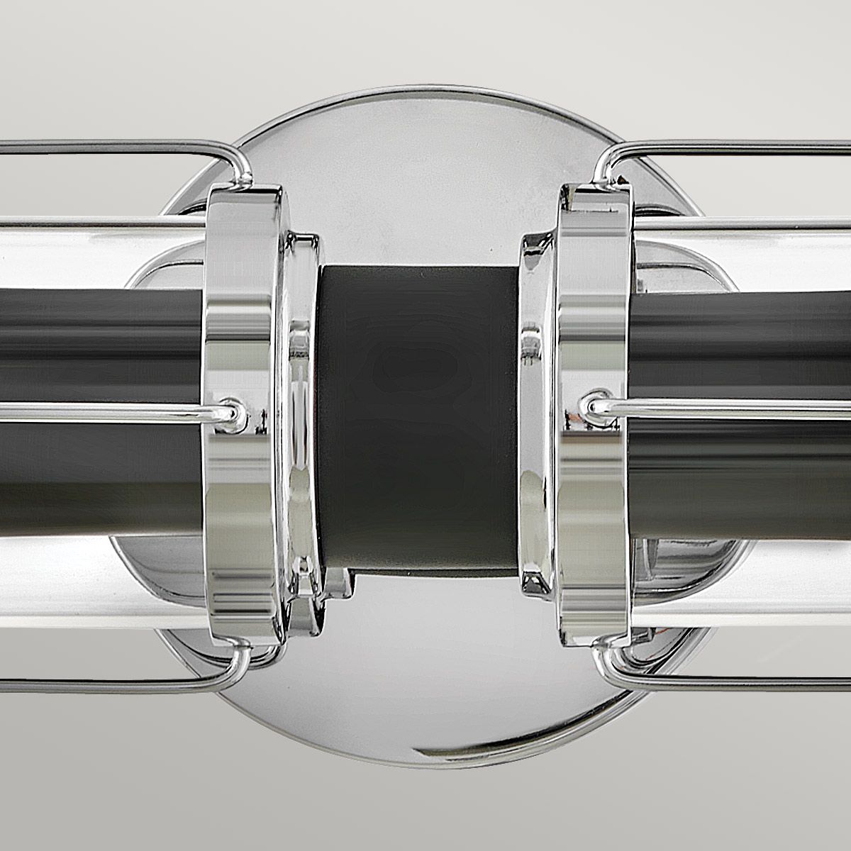 Masthead 2lt Wall Light Polished Chrome & Black