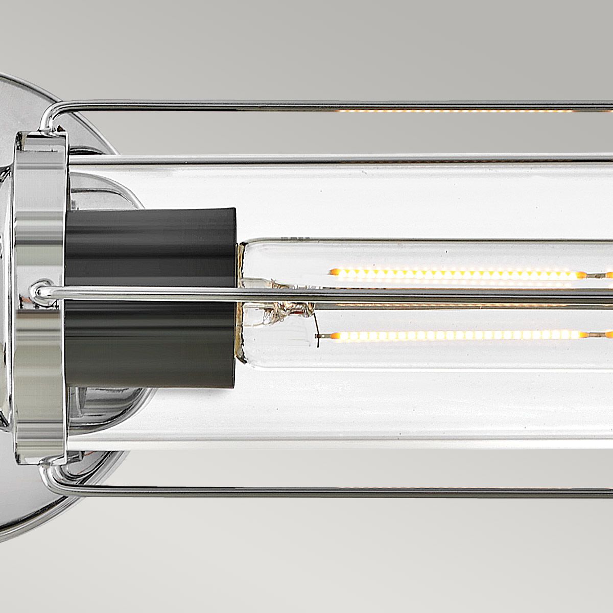 Masthead 2lt Wall Light Polished Chrome & Black