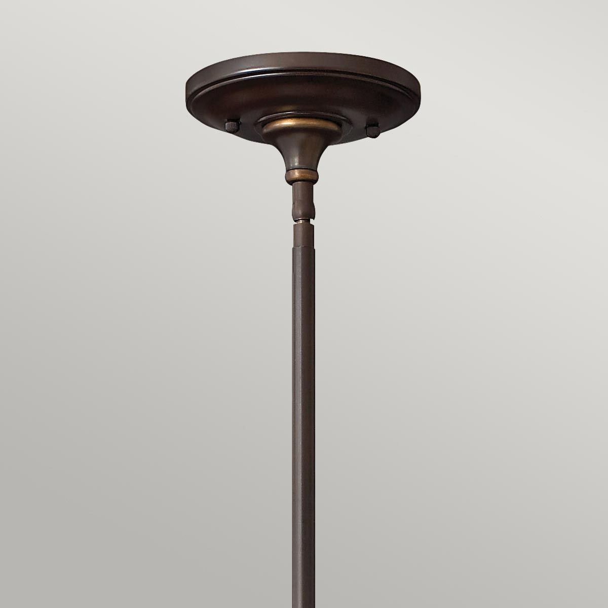 Elegant Bronze Mayflower Pendant Light with Amber Glass