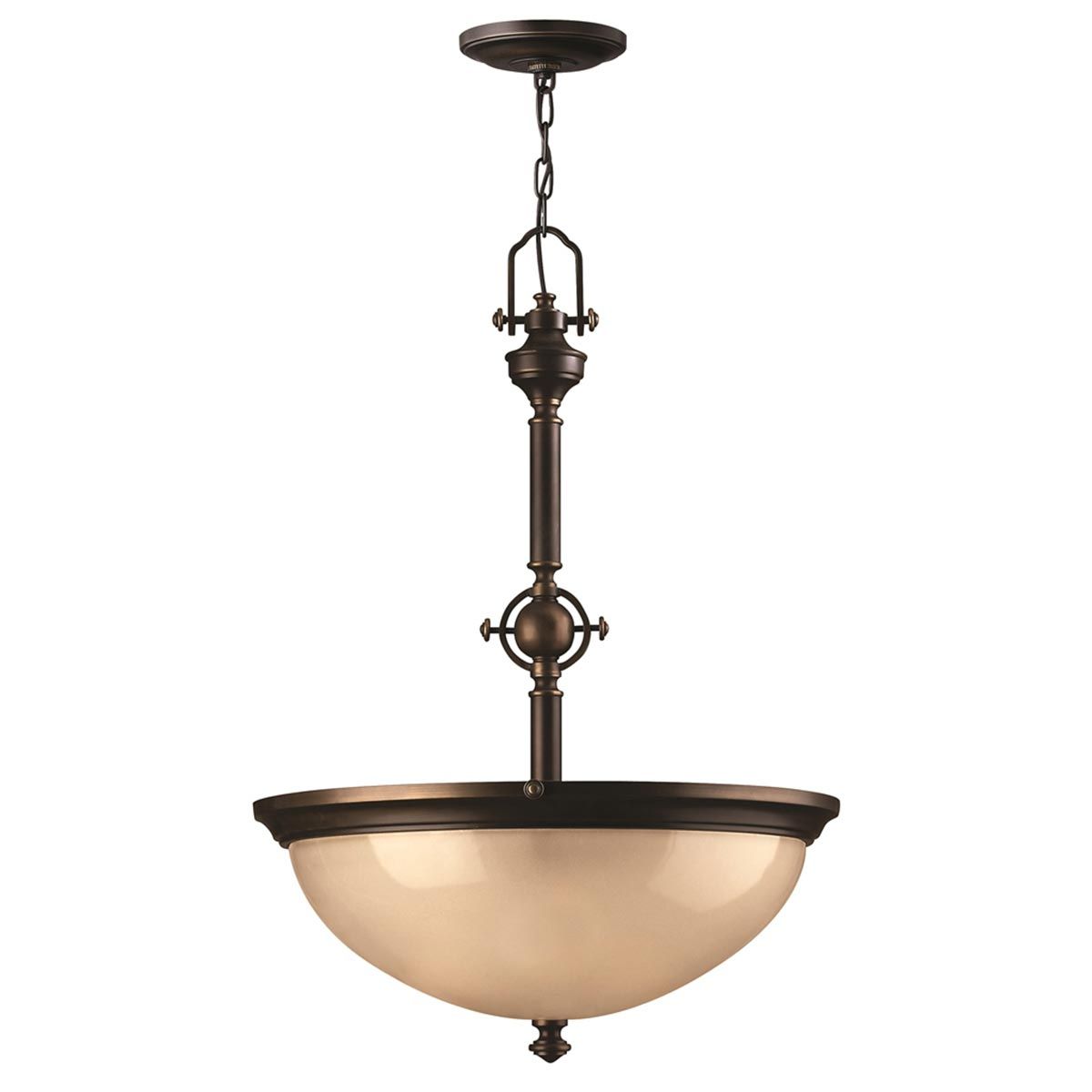 Vintage Bronze Yoke-Mount Pendant Lamp