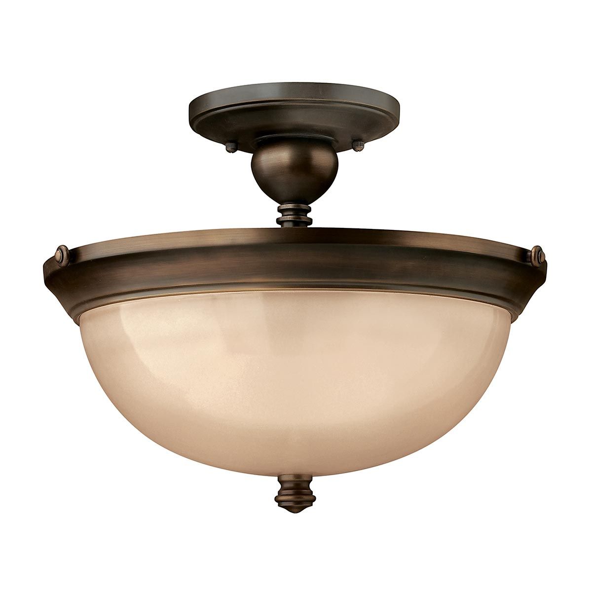 Mayflower Trio Light Fixture in Antique Bronze Finish