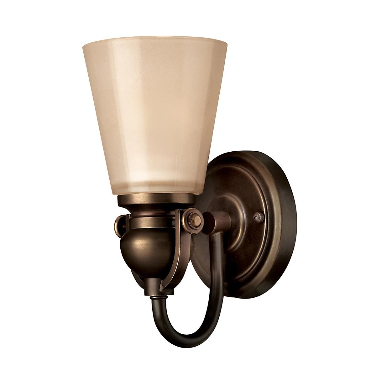 Mayflower 1-Light Rustic Bronze Wall Sconce