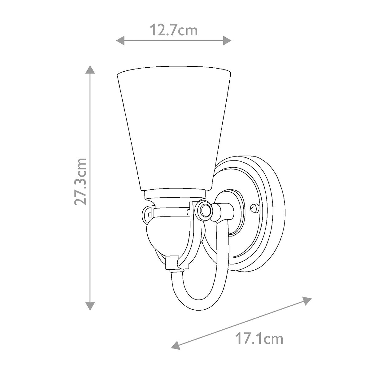 Mayflower 1-Light Rustic Bronze Wall Sconce