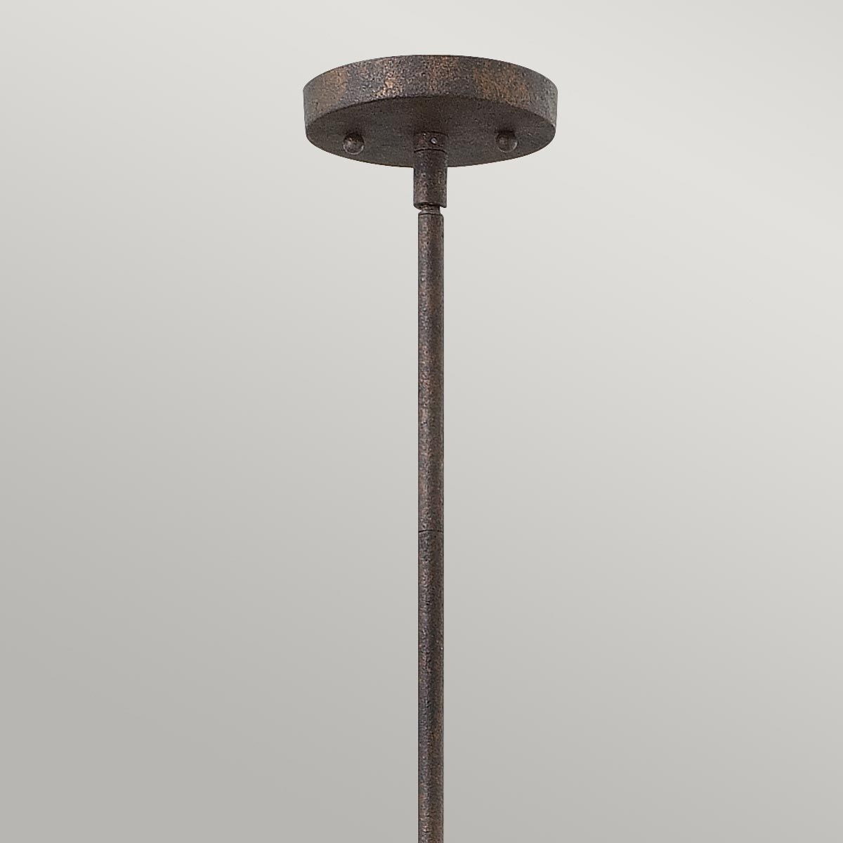 Rustic Urban Iron and Wood Hanging Pendant Light