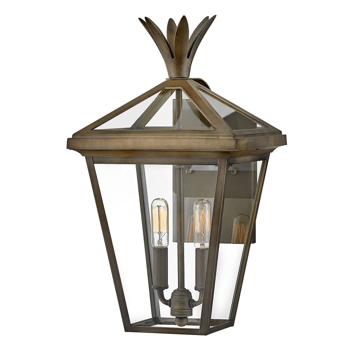 Palma 2lt Medium Wall Lantern Burnished Bronze