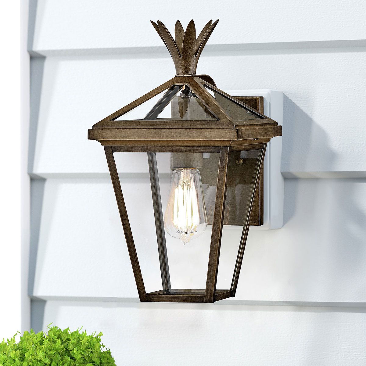 Palma 1lt Small Wall Lantern Burnished Bronze