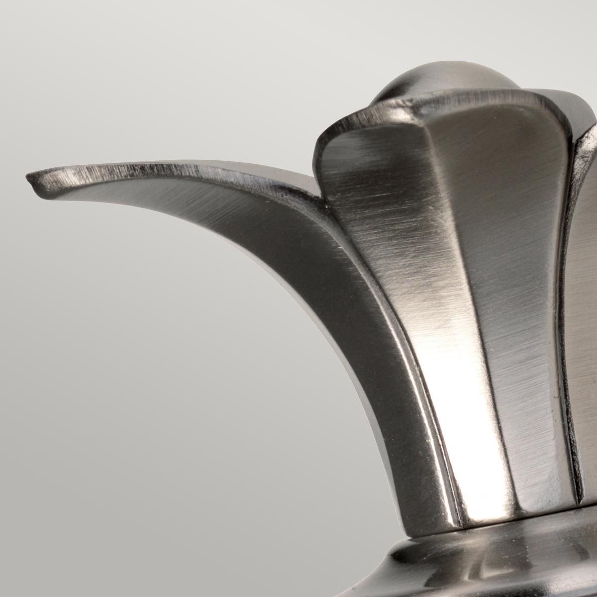 Elegant Pineapple Glass Wall Sconce in Polished Antique Nickel Finish