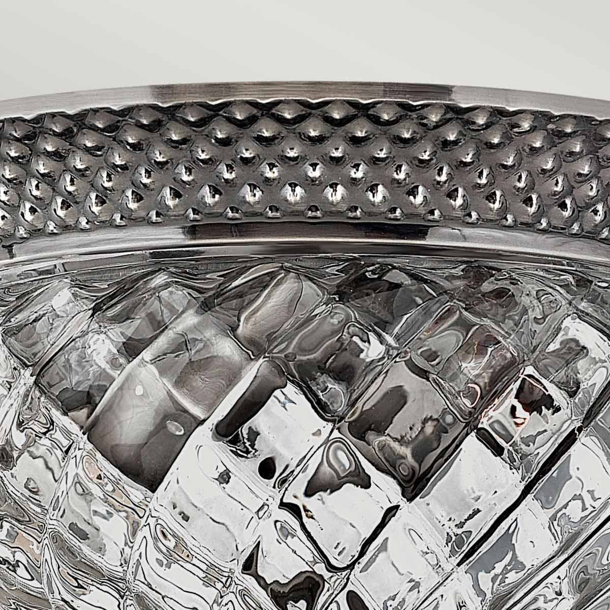 Antique Nickel Pineapple Design Flush Mount Light Fixture