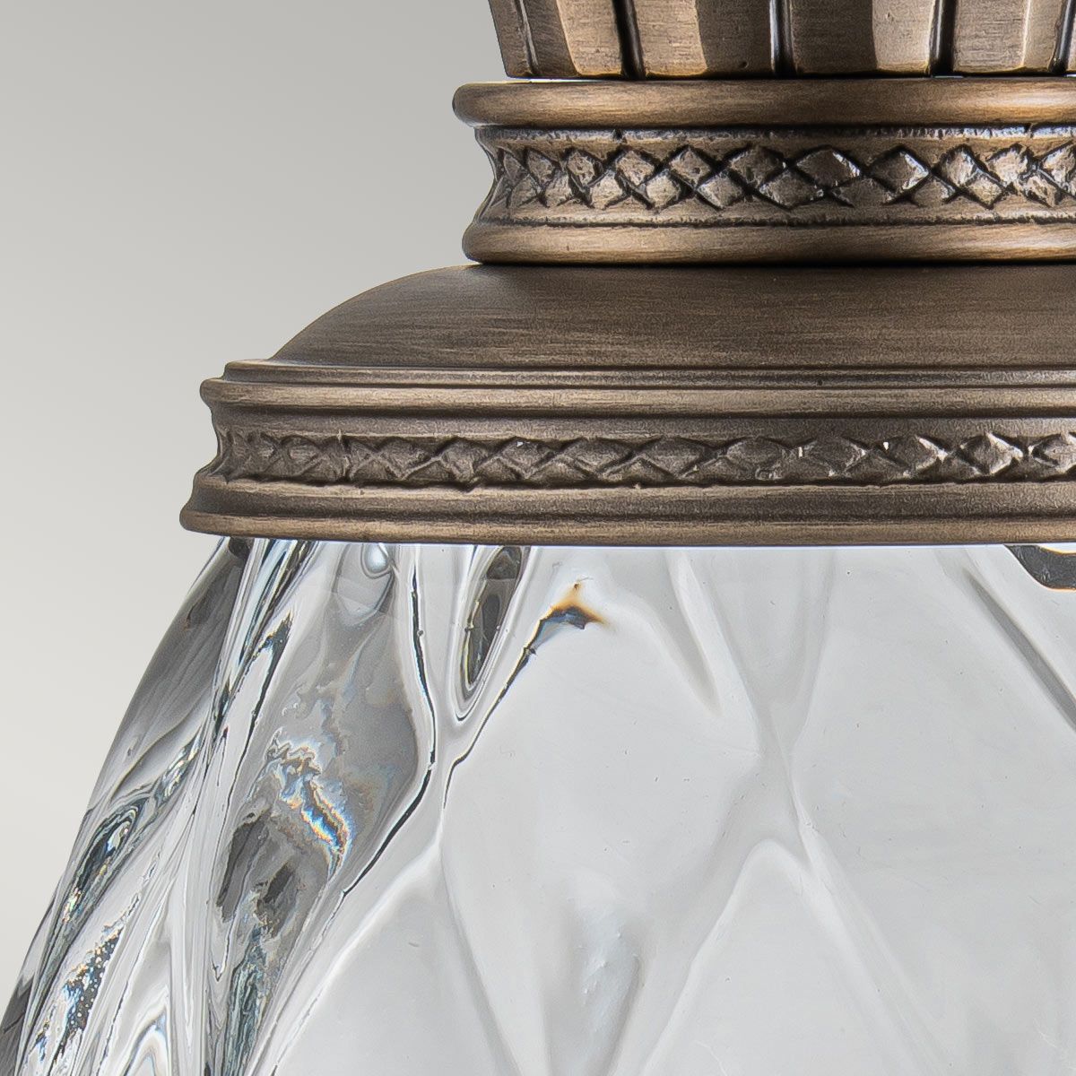 Plantation 1lt Medium Wall Lantern Burnished Bronze