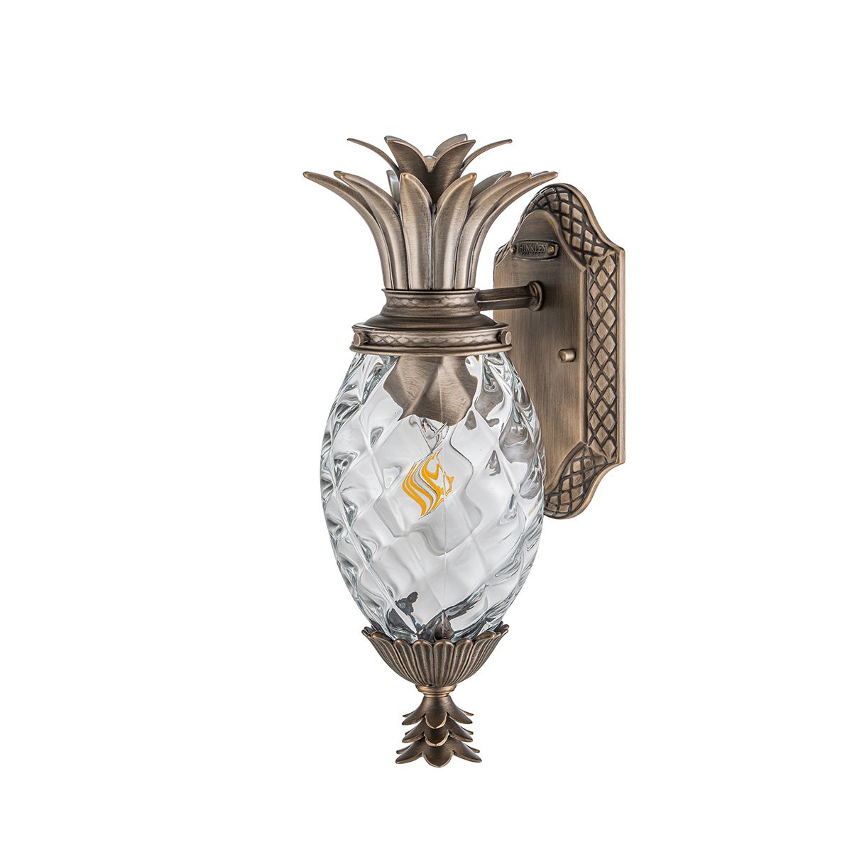 Plantation 1lt Small Wall Lantern Burnished Bronze