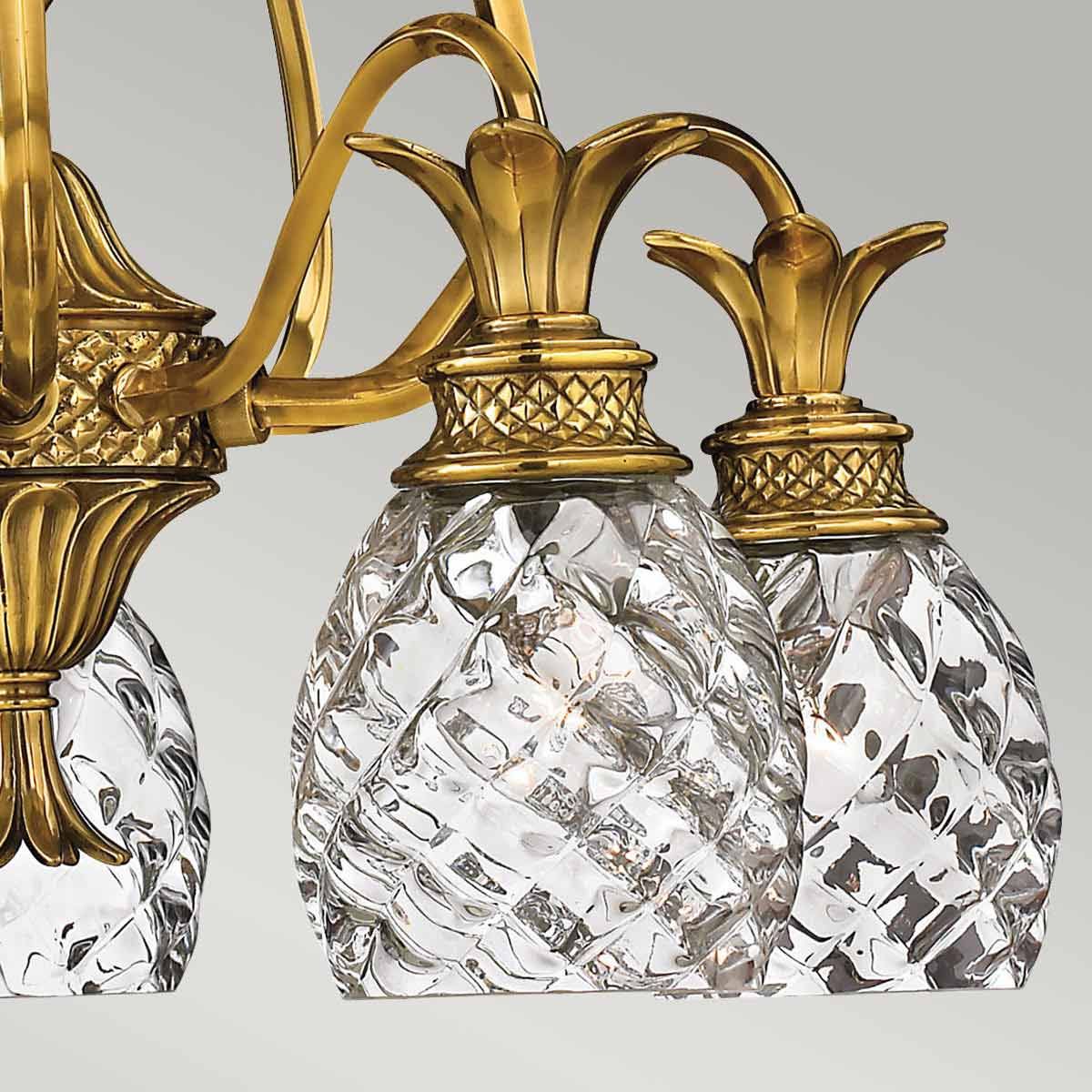 Burnished Brass Elegance 5-Light Chandelier