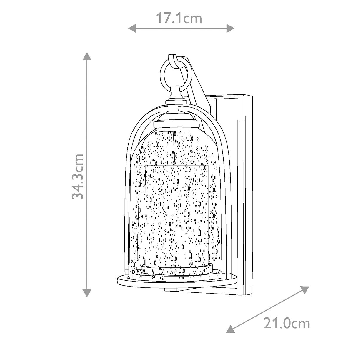 Quincy Bronze Heritage Wall Lantern