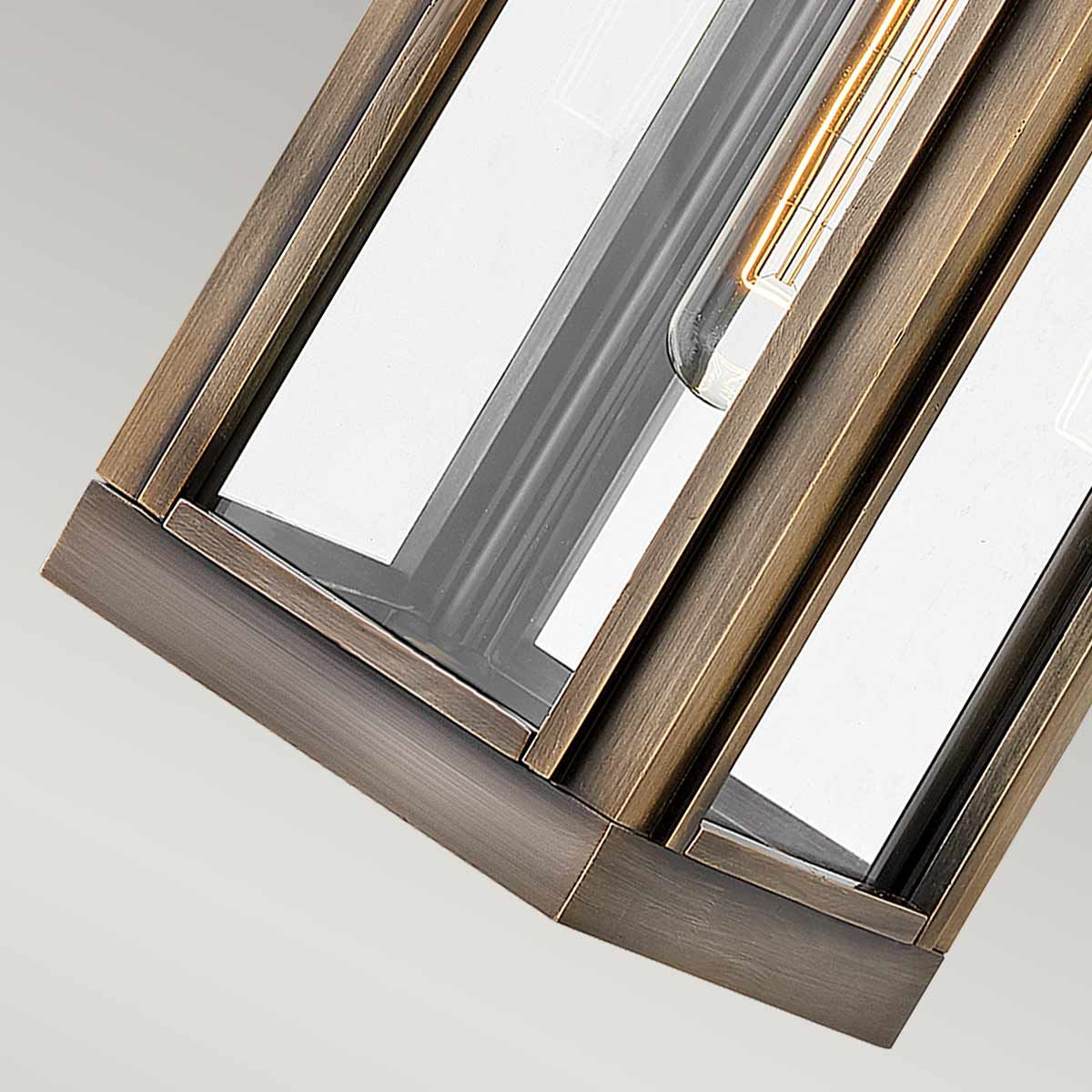Sag Harbor Exterior Wall Lantern in Burnished Bronze Finish