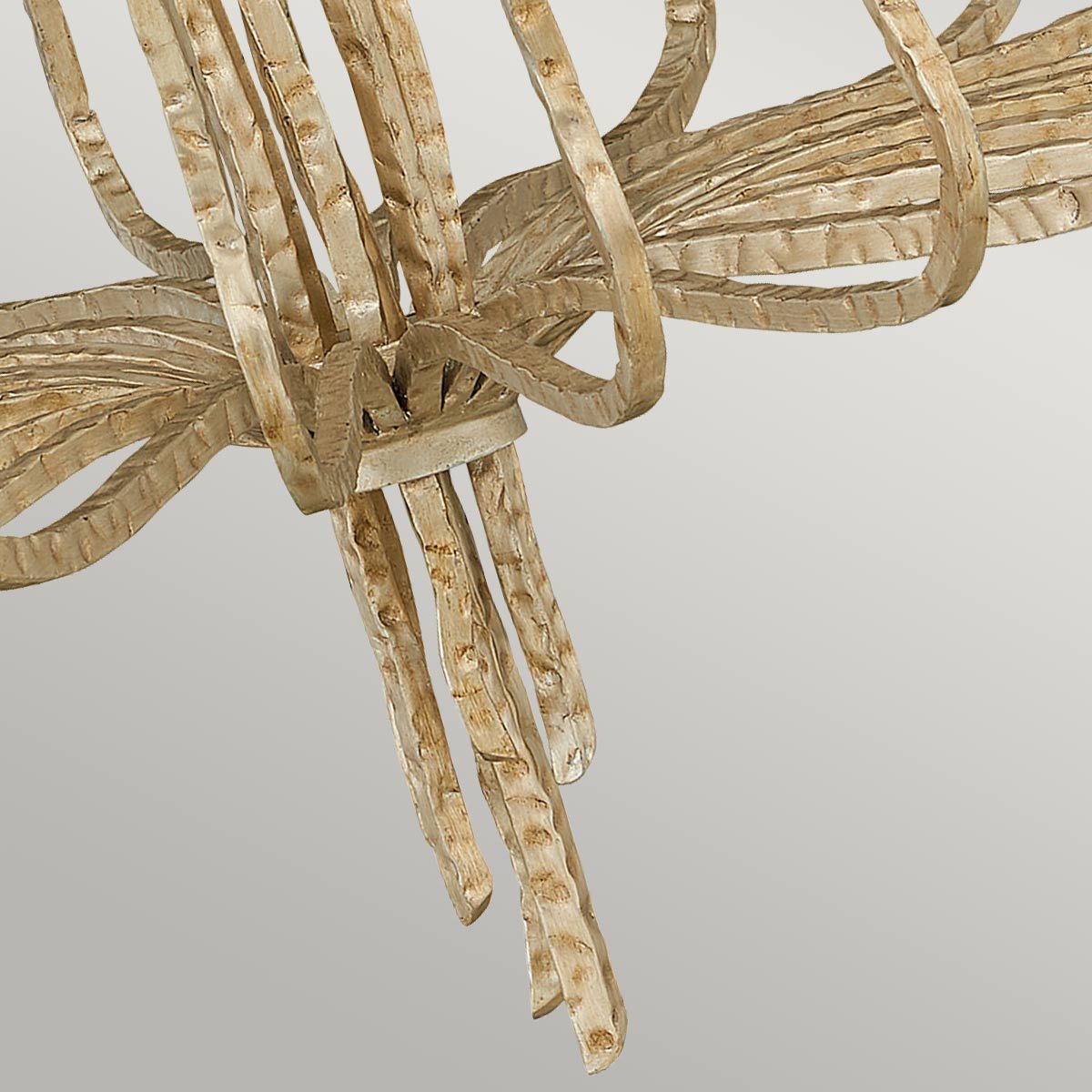 Spyre Illuminated Elegance: 6-Light Champagne Gold Chandelier