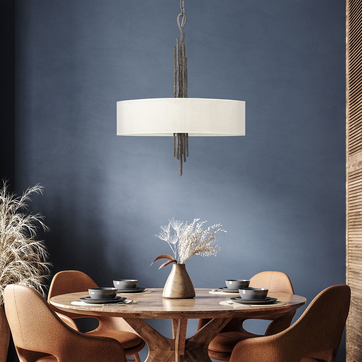 Spyre 6-Light Organic Pendant in Metallic Matte Bronze