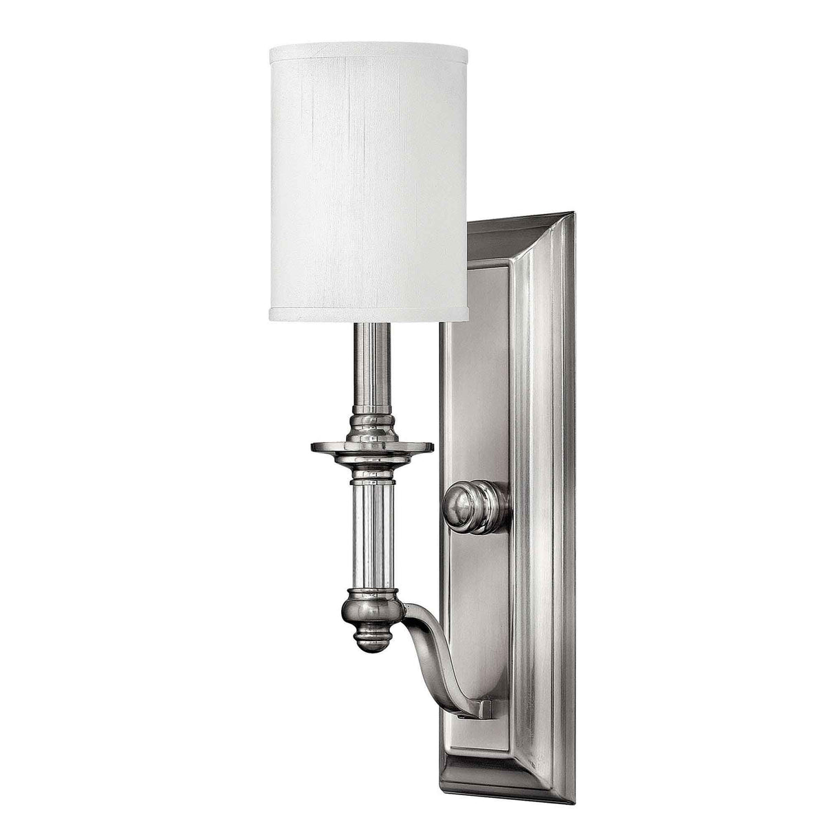 Sophisticated Sussex Brushed Nickel Wall Sconce