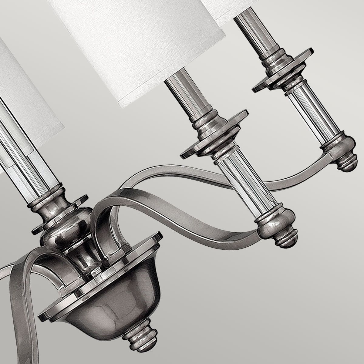 Elegance in Brushed Nickel: Sussex 5-Light Chandelier