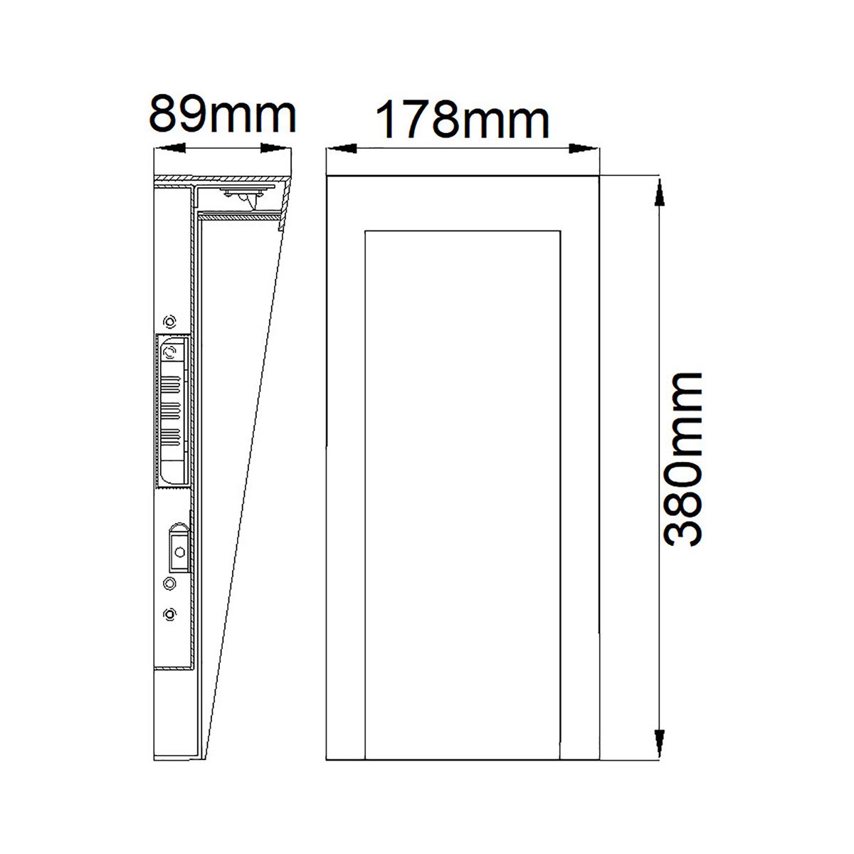 Contemporary Taper LED Outdoor Wall Fixture