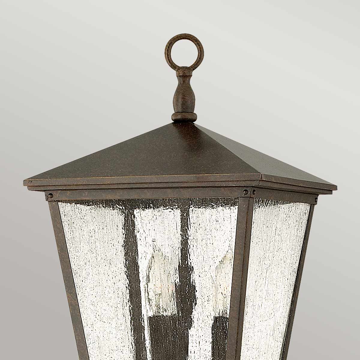 Regency Bronze Trellis Lantern Pedestal
