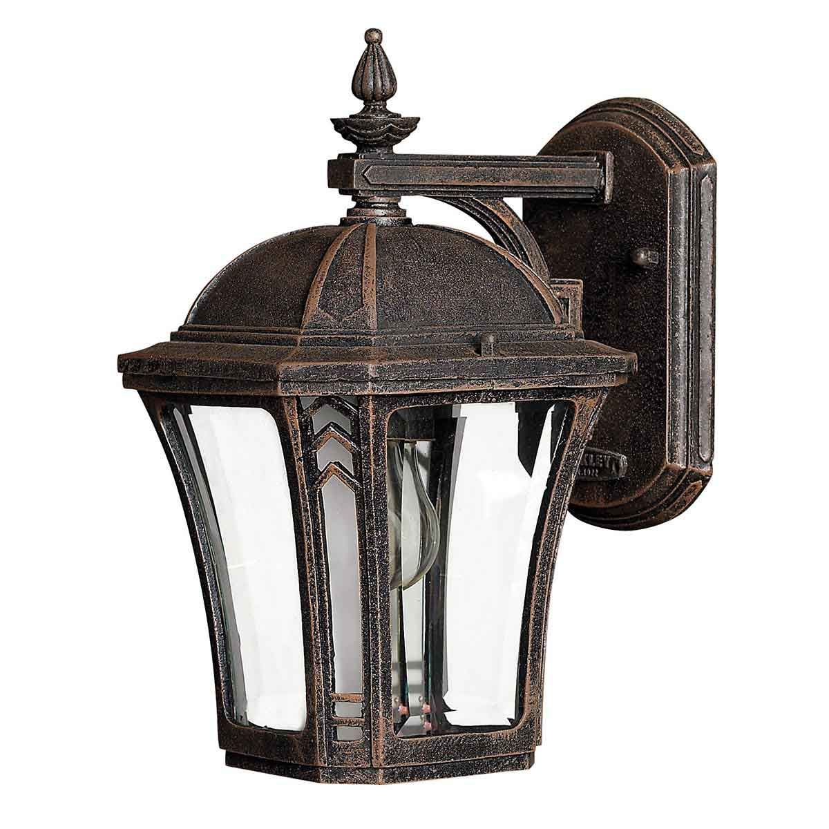 Wabash Vintage-Inspired Mocha Wall Lantern