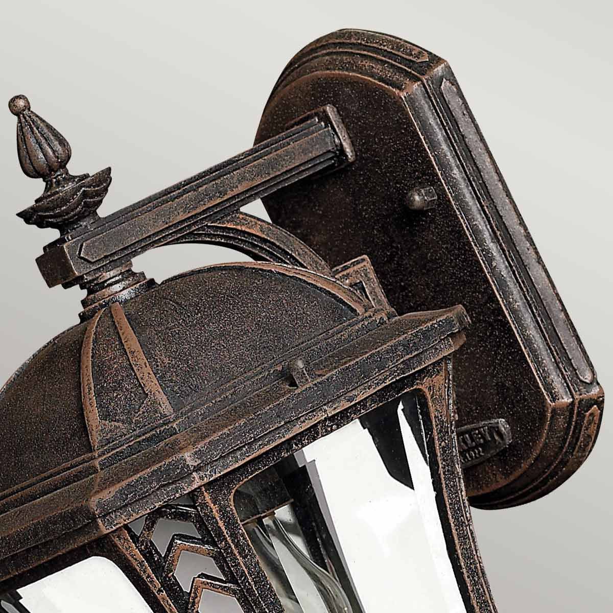 Wabash Vintage-Inspired Mocha Wall Lantern