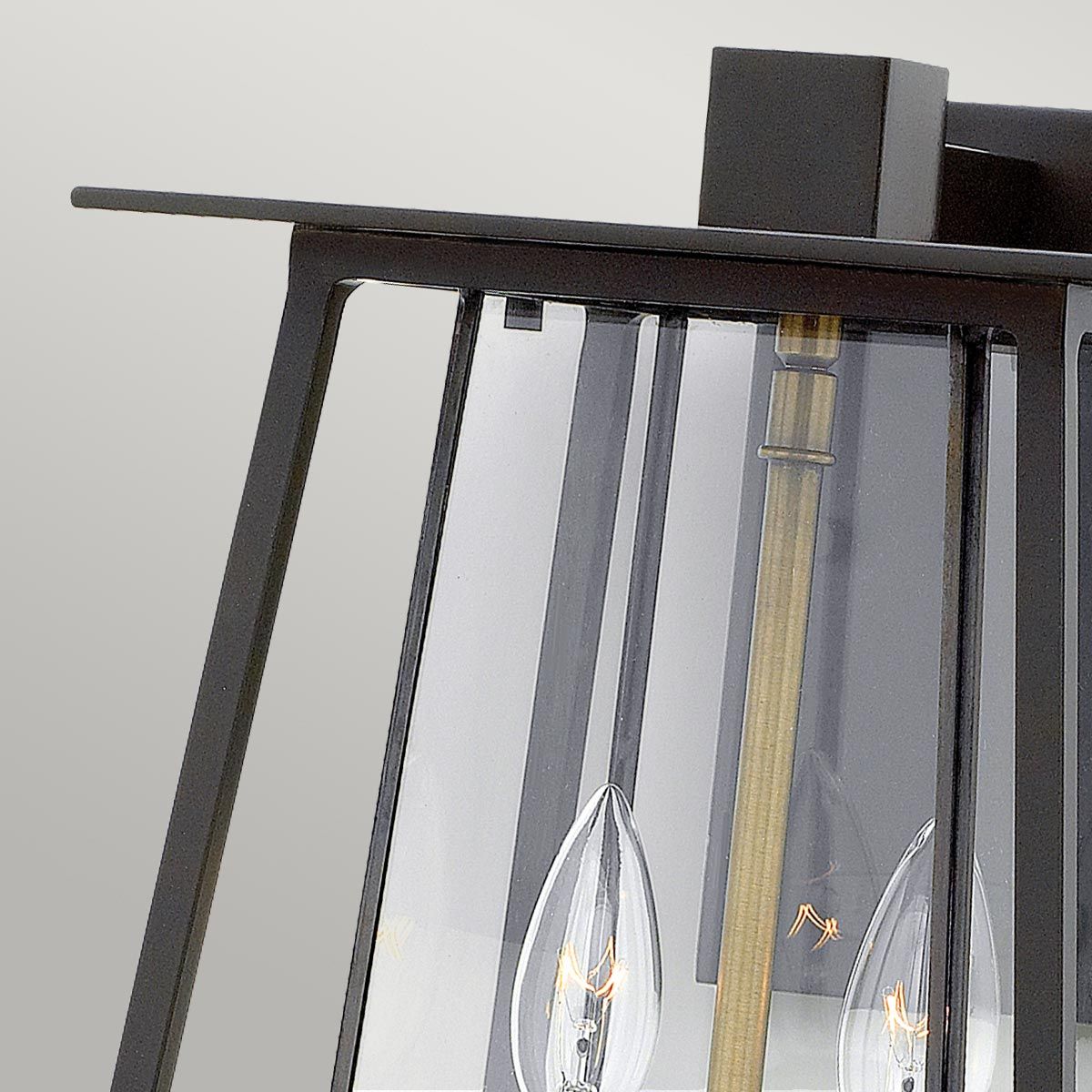 Walker Wall Lantern: Rustic Elegance in Buckeye Bronze and Brass