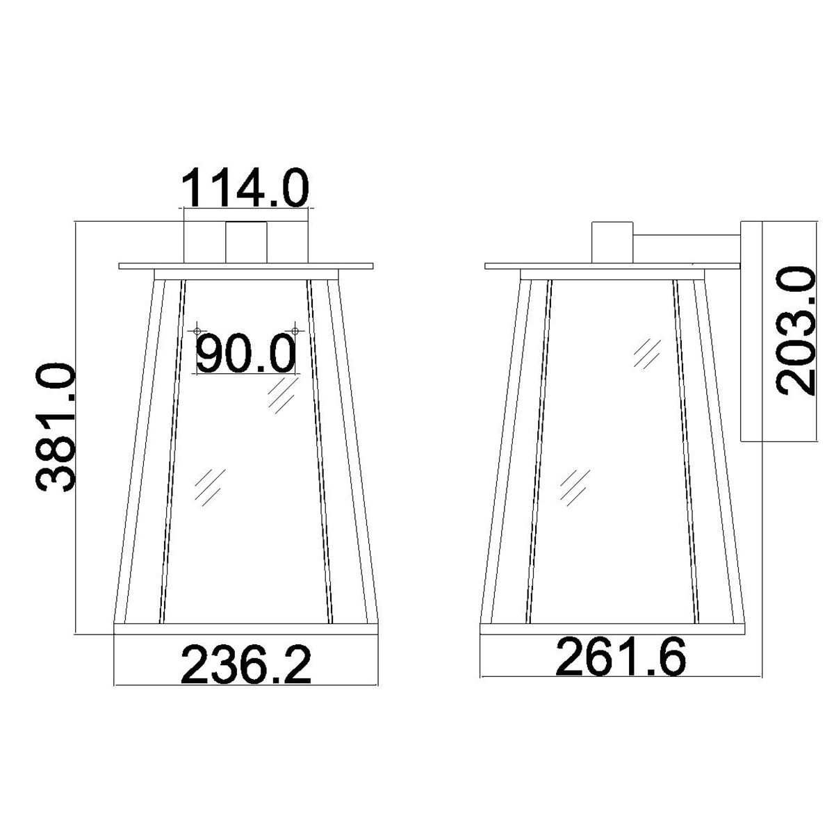 Walker Wall Lantern: Rustic Elegance in Buckeye Bronze and Brass