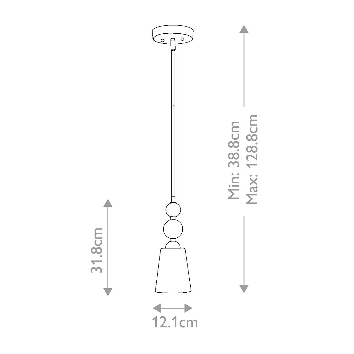 Zelda Vintage Brass Mini Pendant with Etched Glass and Mid-Century Design