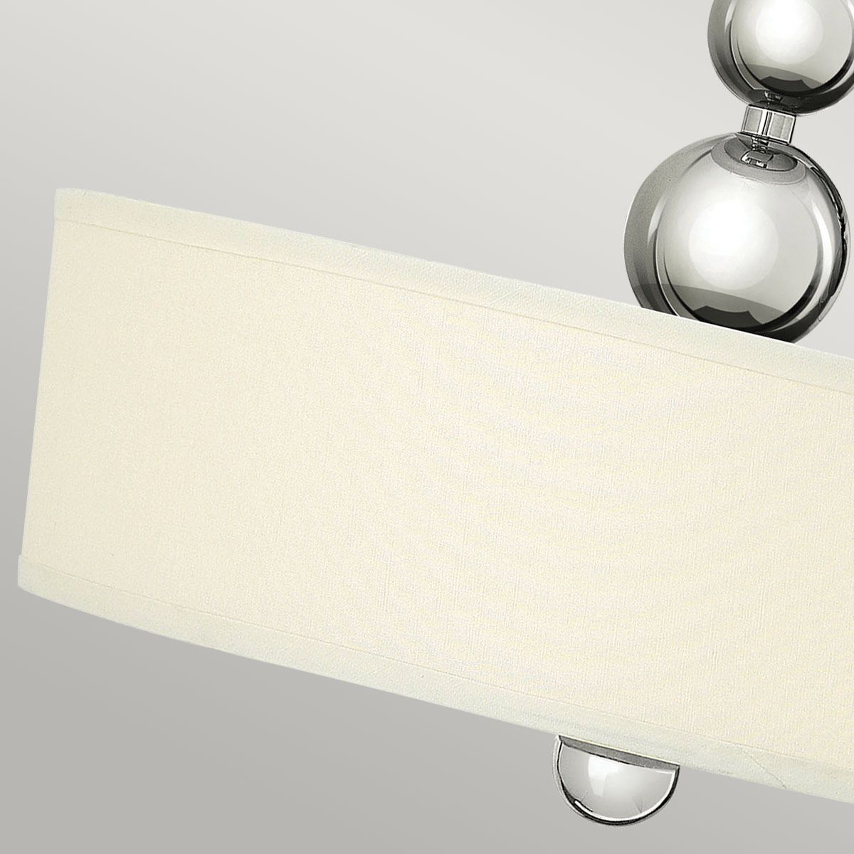 Mid-Century Modern Polished Nickel Triple Pendant Light